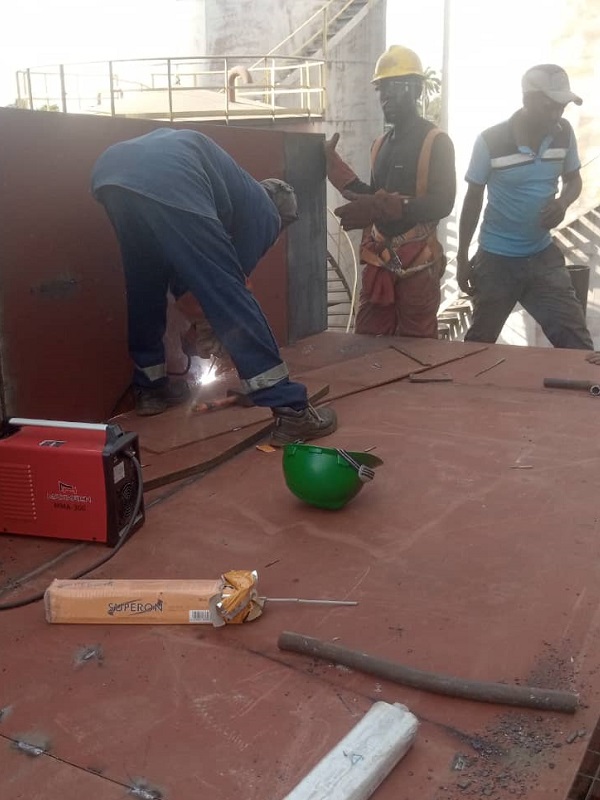 WELDING AND FABRICATING OF THE SCUM TANK 2 600X800