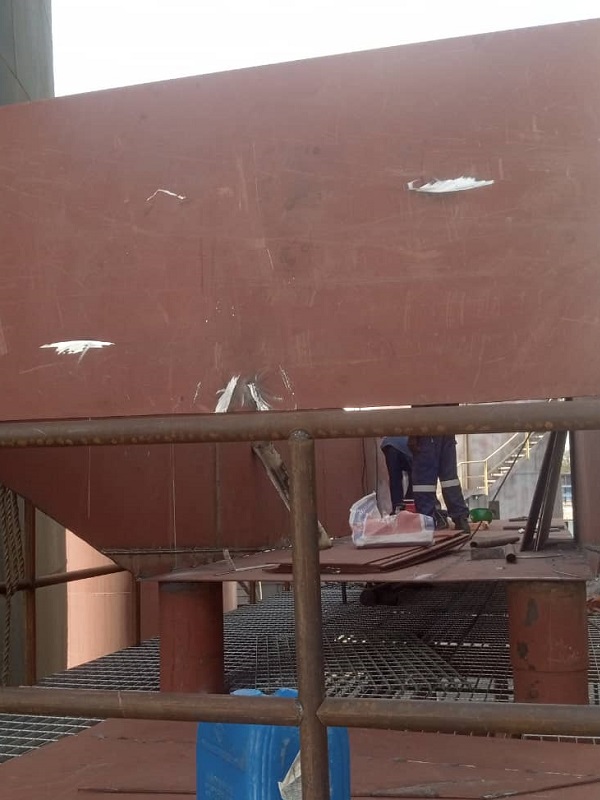 WELDING AND FABRICATING OF THE SCUM TANK 600X800